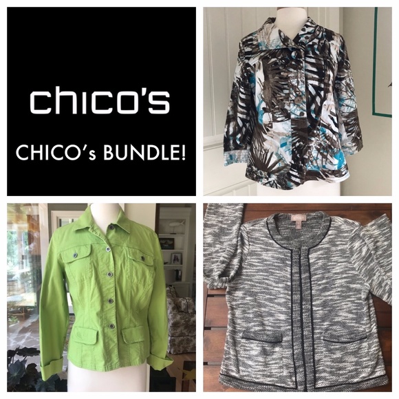 Chico's Jackets & Blazers - 3 Chico's Jackets.  Chico's Bundle.